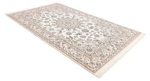Tappeto Nain 9la Medaglione Floreale Avorio Blu Scuro 170x272 Cm