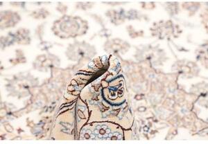 Tappeto Nain 9la Medaglione Floreale Avorio Blu Scuro 170x272 Cm