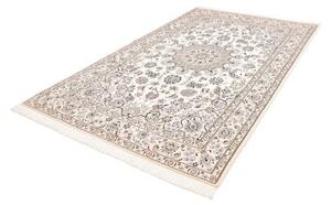 Tappeto Nain 9la Medaglione Floreale Avorio Blu Scuro 170x272 Cm