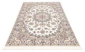 Tappeto Nain 9la Medaglione Floreale Avorio Blu 130x206 Cm