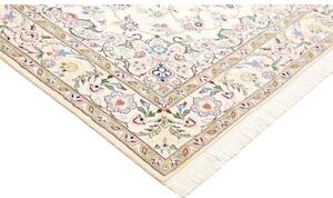 Tappeto Nain 9la Medaglione Floreale Avorio Azzurro 157x254 Cm