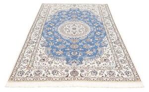 Tappeto Nain 9la Medaglione Floreale Blu Avorio 135x220 Cm