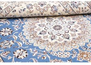 Tappeto Nain 9la Medaglione Floreale Blu Avorio 135x220 Cm