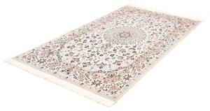 Tappeto Nain 9la Medaglione Floreale Avorio Blu 132x208 Cm