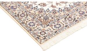 Tappeto Nain 9la Medaglione Floreale Avorio Blu 130x206 Cm