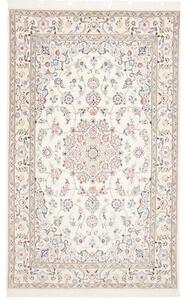 Tappeto Nain 9la Medaglione Floreale Avorio Azzurro 157x254 Cm