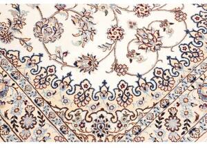 Tappeto Nain 9la Medaglione Floreale Avorio Blu 130x206 Cm