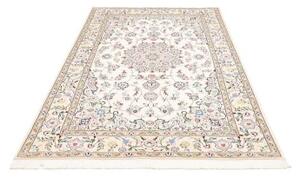 Tappeto Nain 9la Medaglione Floreale Avorio Azzurro 157x254 Cm