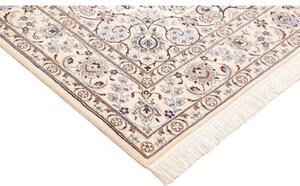 Tappeto Nain 9la Medaglione Floreale Avorio Blu Scuro 170x272 Cm