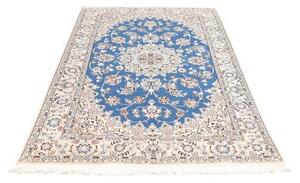 Tappeto Nain 9la Medaglione Floreale Blu Avorio 137x214 Cm
