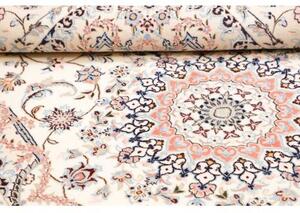 Tappeto Nain 9la Medaglione Floreale Avorio Blu 160x245 Cm