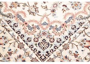 Tappeto Nain 9la Medaglione Floreale Avorio Blu 160x245 Cm