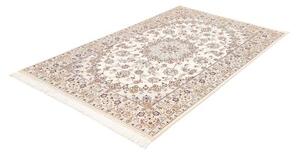 Tappeto Nain 9la Medaglione Floreale Avorio Blu 128x208 Cm