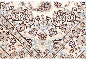 Tappeto Nain 9la Medaglione Floreale Avorio Blu 132x205 Cm