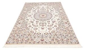 Tappeto Nain 9la Medaglione Floreale Avorio Blu Scuro 158x252 Cm
