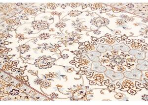 Tappeto Nain 9la Medaglione Floreale Avorio Blu 128x208 Cm