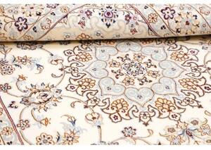 Tappeto Nain 9la Medaglione Floreale Avorio Blu 128x208 Cm