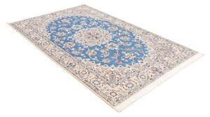 Tappeto Nain 9la Medaglione Floreale Azzurro Avorio 140x215 Cm