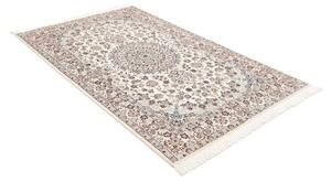 Tappeto Nain 9la Medaglione Floreale Avorio Blu Polvere 130x207 Cm