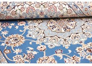 Tappeto Nain 9la Medaglione Floreale Azzurro Avorio 140x215 Cm