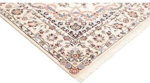 Tappeto Nain 9la Medaglione Floreale Avorio Blu 160x245 Cm