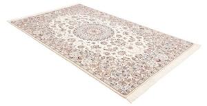Tappeto Nain 9la Medaglione Floreale Avorio Blu Scuro 158x252 Cm