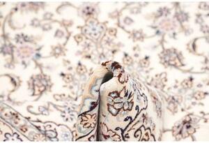 Tappeto Nain 9la Medaglione Floreale Avorio Blu 132x205 Cm