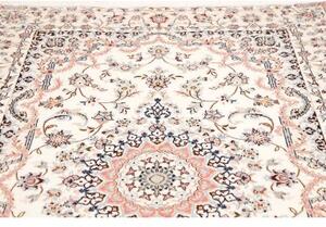 Tappeto Nain 9la Medaglione Floreale Avorio Blu 160x245 Cm