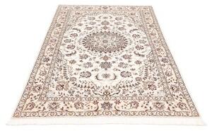 Tappeto Nain 9la Medaglione Floreale Avorio Blu 130x206 Cm