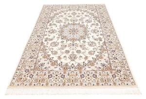 Tappeto Nain 9la Medaglione Floreale Avorio Blu 128x208 Cm