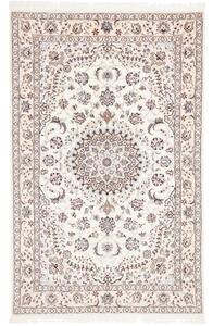 Tappeto Nain 9la Medaglione Floreale Avorio Blu 130x206 Cm