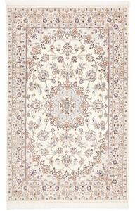 Tappeto Nain 9la Medaglione Floreale Avorio Blu 128x208 Cm