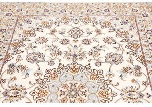 Tappeto Nain 9la Medaglione Floreale Avorio Blu 128x208 Cm
