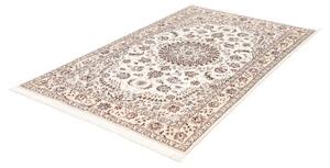 Tappeto Nain 9la Medaglione Floreale Avorio Blu 130x206 Cm
