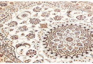 Tappeto Nain 9la Medaglione Floreale Avorio Blu 130x206 Cm