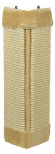 Angolo tiragraffi con peluche 49 x 22 cm beige