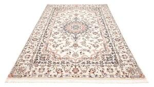 Tappeto Nain 9la Medaglione Floreale Avorio Blu 160x245 Cm