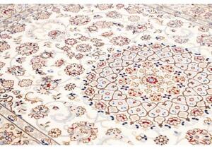 Tappeto Nain 9la Medaglione Floreale Avorio Blu Scuro 158x252 Cm