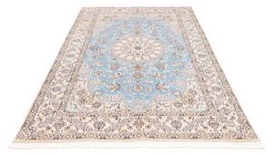 Tappeto Nain 9la Medaglione Floreale Azzurro Avorio 154x242 Cm