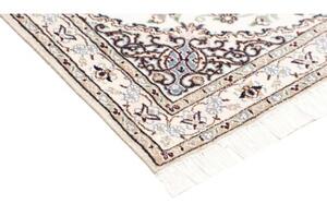 Tappeto Nain 9la Medaglione Floreale Avorio Blu Scuro 102x146 Cm