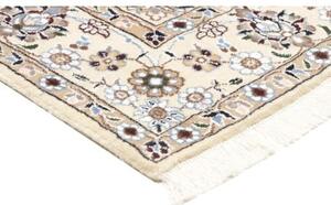 Tappeto Nain 9la Medaglione Floreale Avorio Tortora 133x210 Cm