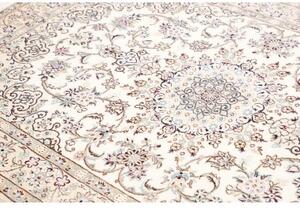 Tappeto Nain 9la Medaglione Floreale Avorio Blu Scuro 138x206 Cm