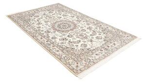 Tappeto Nain 9la Medaglione Floreale Avorio Blu 127x206 Cm