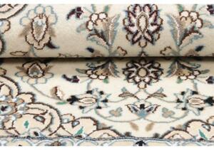 Tappeto Nain 9la Medaglione Floreale Avorio Blu Cielo 68x98 Cm