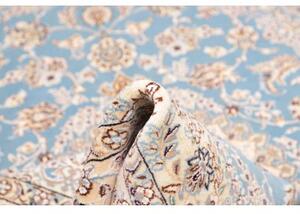 Tappeto Nain 9la Medaglione Floreale Azzurro Avorio 154x242 Cm