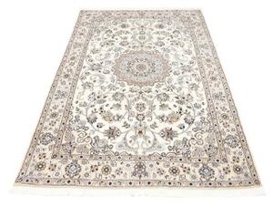 Tappeto Nain 9la Medaglione Floreale Avorio Tortora 133x210 Cm