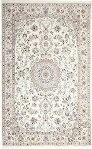 Tappeto Nain 9la Medaglione Floreale Avorio Tortora 133x210 Cm