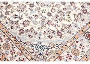 Tappeto Nain 9la Medaglione Floreale Avorio Blu 134x210 Cm