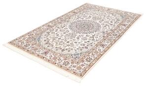 Tappeto Nain 9la Medaglione Floreale Avorio Blu 134x210 Cm