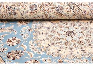 Tappeto Nain 9la Medaglione Floreale Azzurro Avorio 154x242 Cm